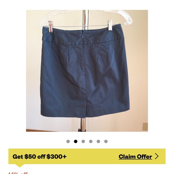 ‼️DONATED‼️Vintage Banana republic charcoal grey skirt size 2 - Picture 4 of 14